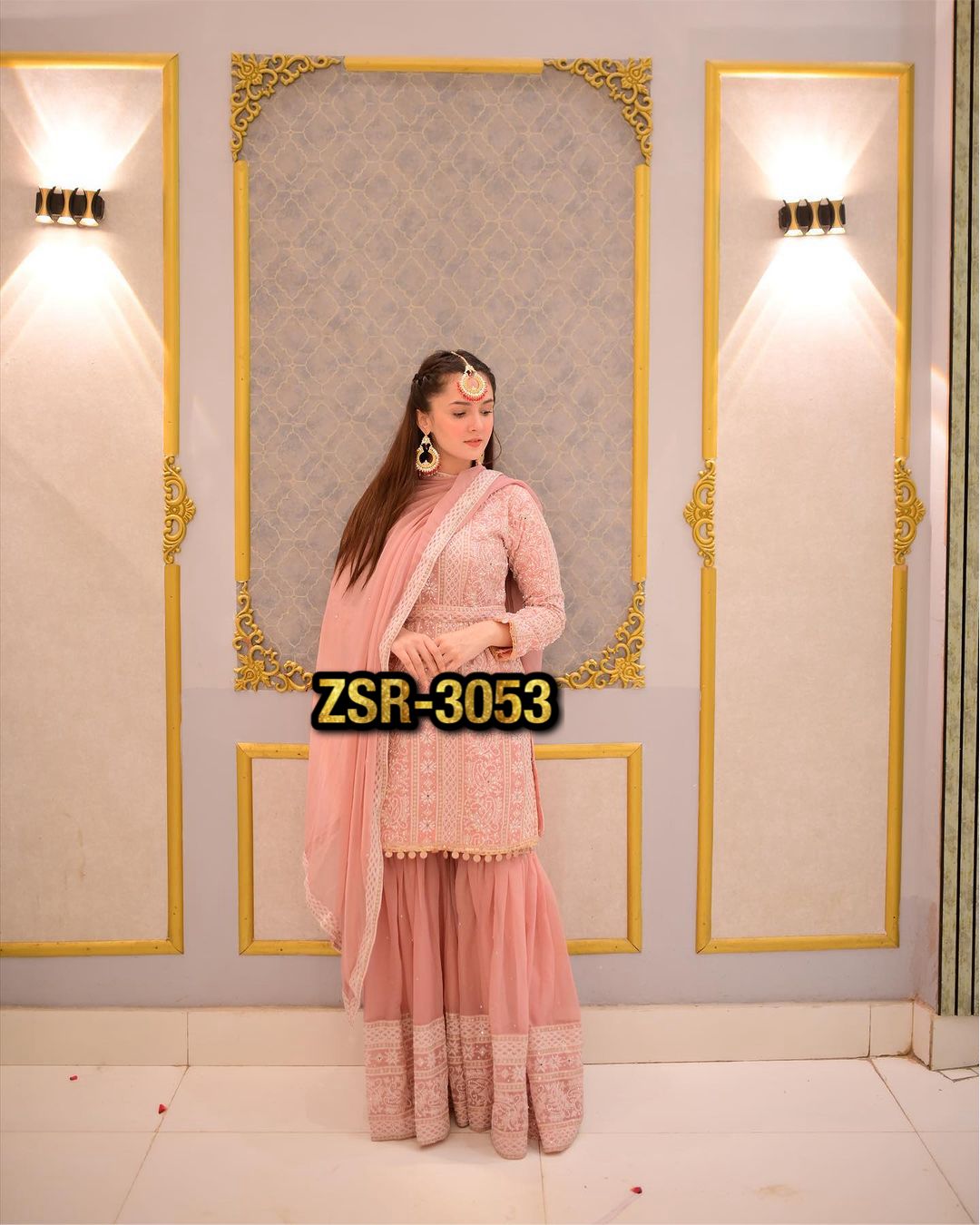 SHREE HARI ZSR 3053 DESIGENR TOP GHARARA