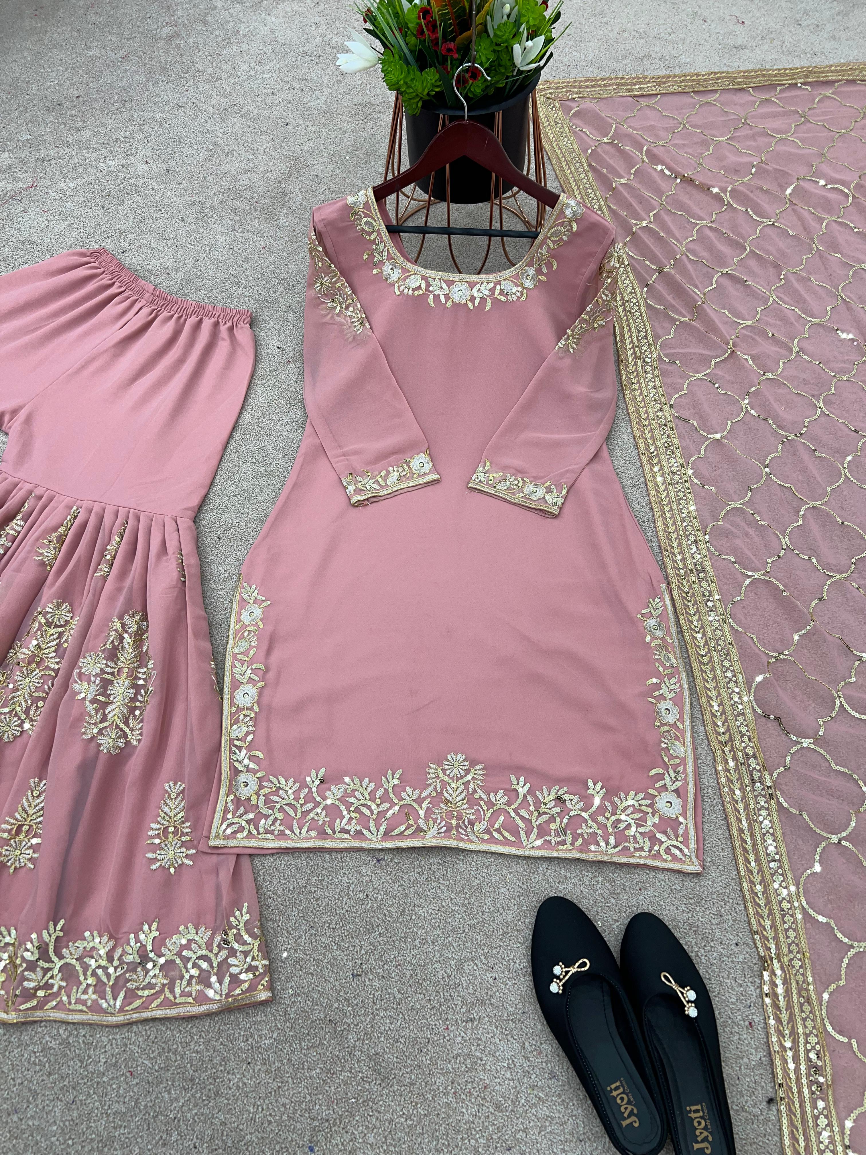 SHREE HARI ZSR 3057 DESIGNER TOP GHARARA