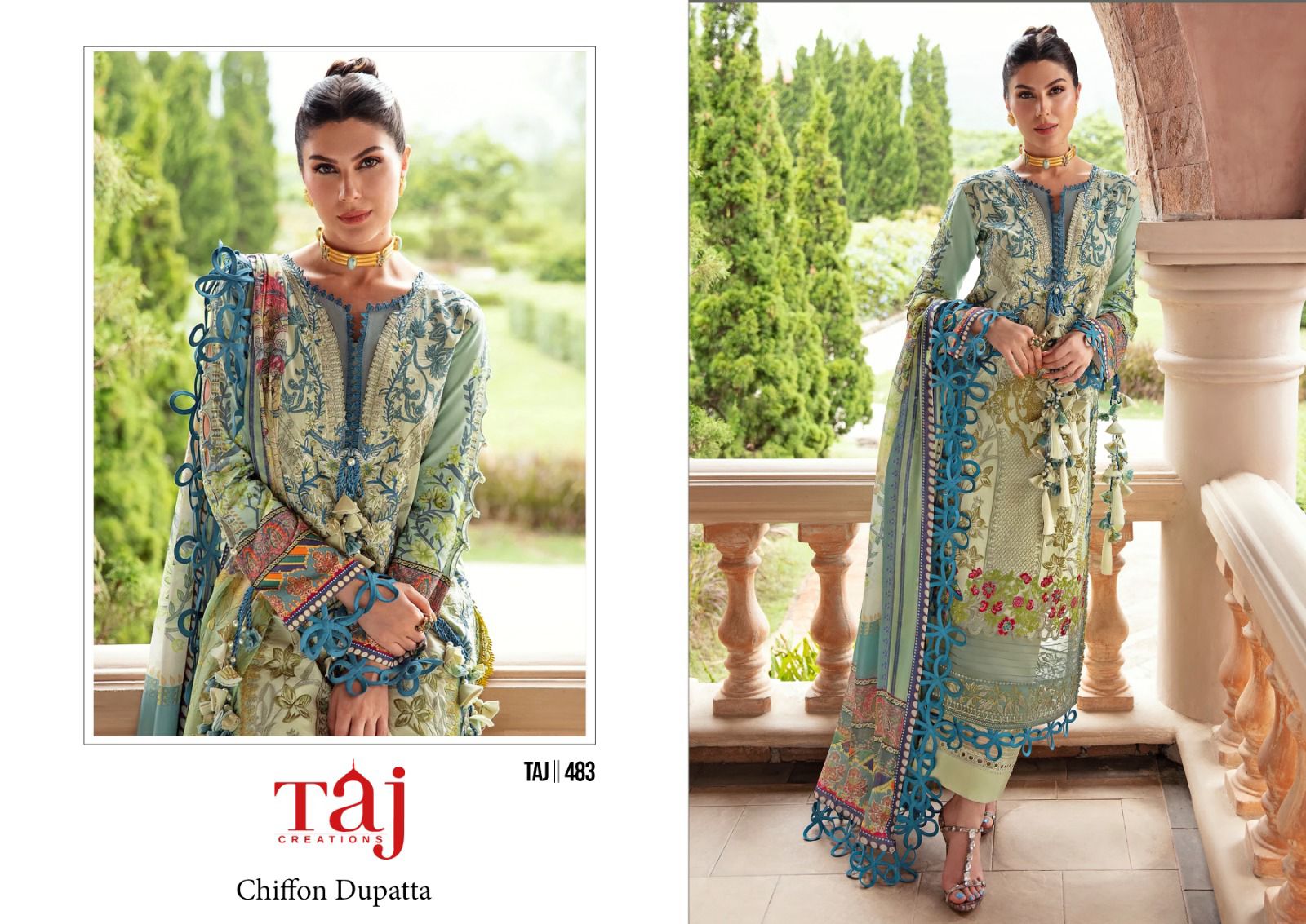 TAJ CREATION 483 SALWAR KAMEEZ WHOLESALE