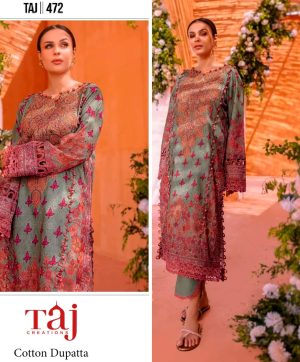 TAJ CREATIONS 472 PAKISTANI SUITS WHOLESALE