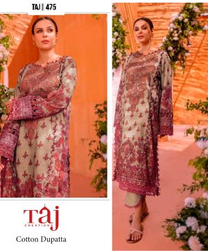 TAJ CREATIONS 472 PAKISTANI SUITS WHOLESALE