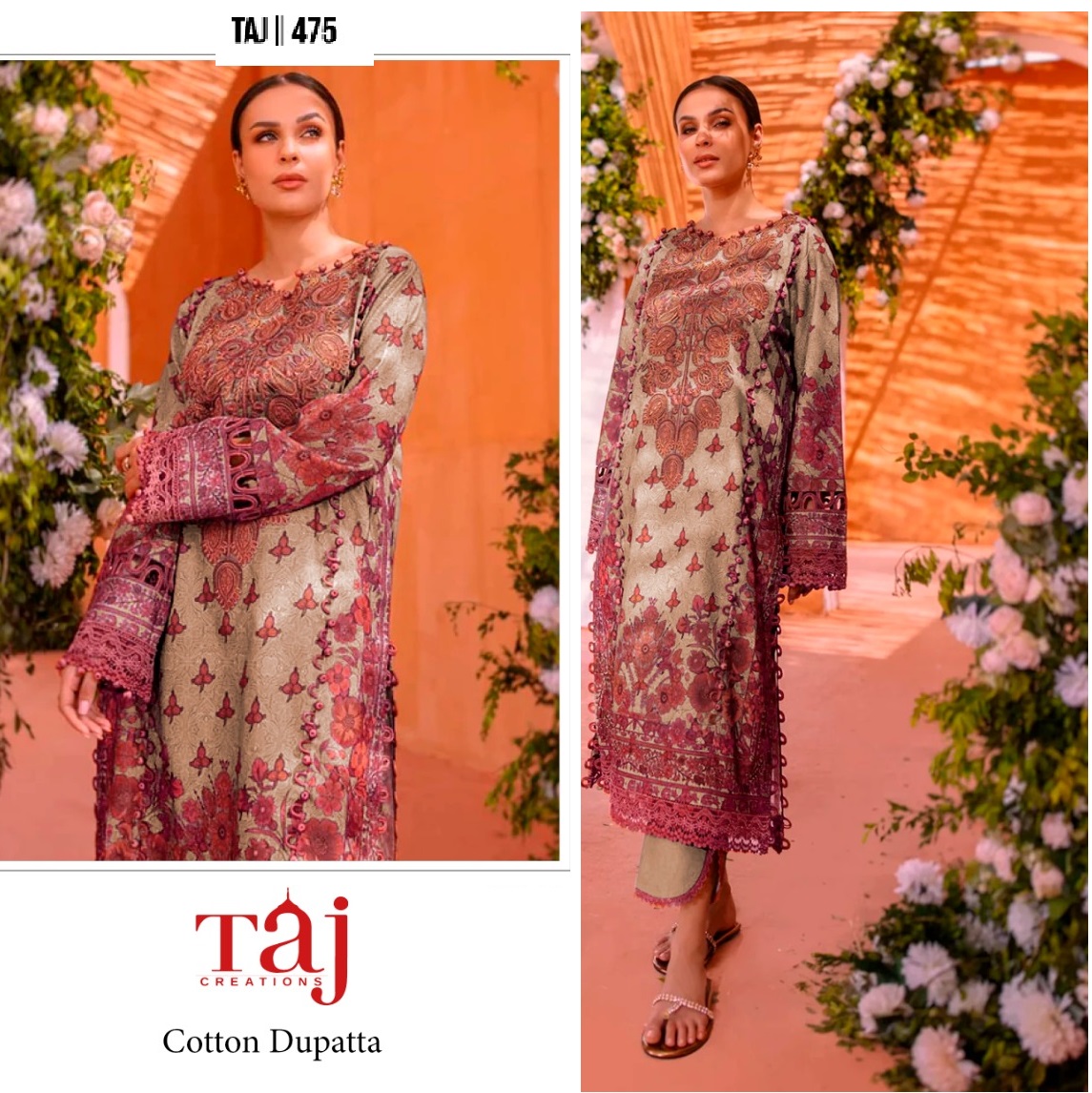 TAJ CREATIONS 472 PAKISTANI SUITS WHOLESALE