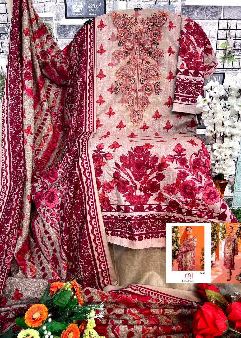 TAJ CREATIONS 472 PAKISTANI SUITS WHOLESALE