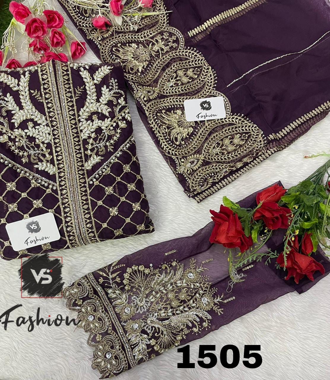 VS FASHION 1505 E TO H PAKISTANI SUITS IN INDIA