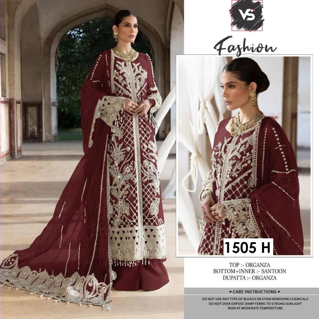 VS FASHION 1505 E TO H PAKISTANI SUITS IN INDIA