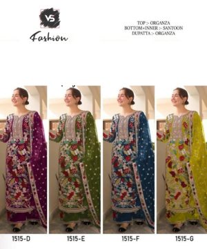 VS FASHION 1515 D TO G PAKISTANI SUITS IN INDIA