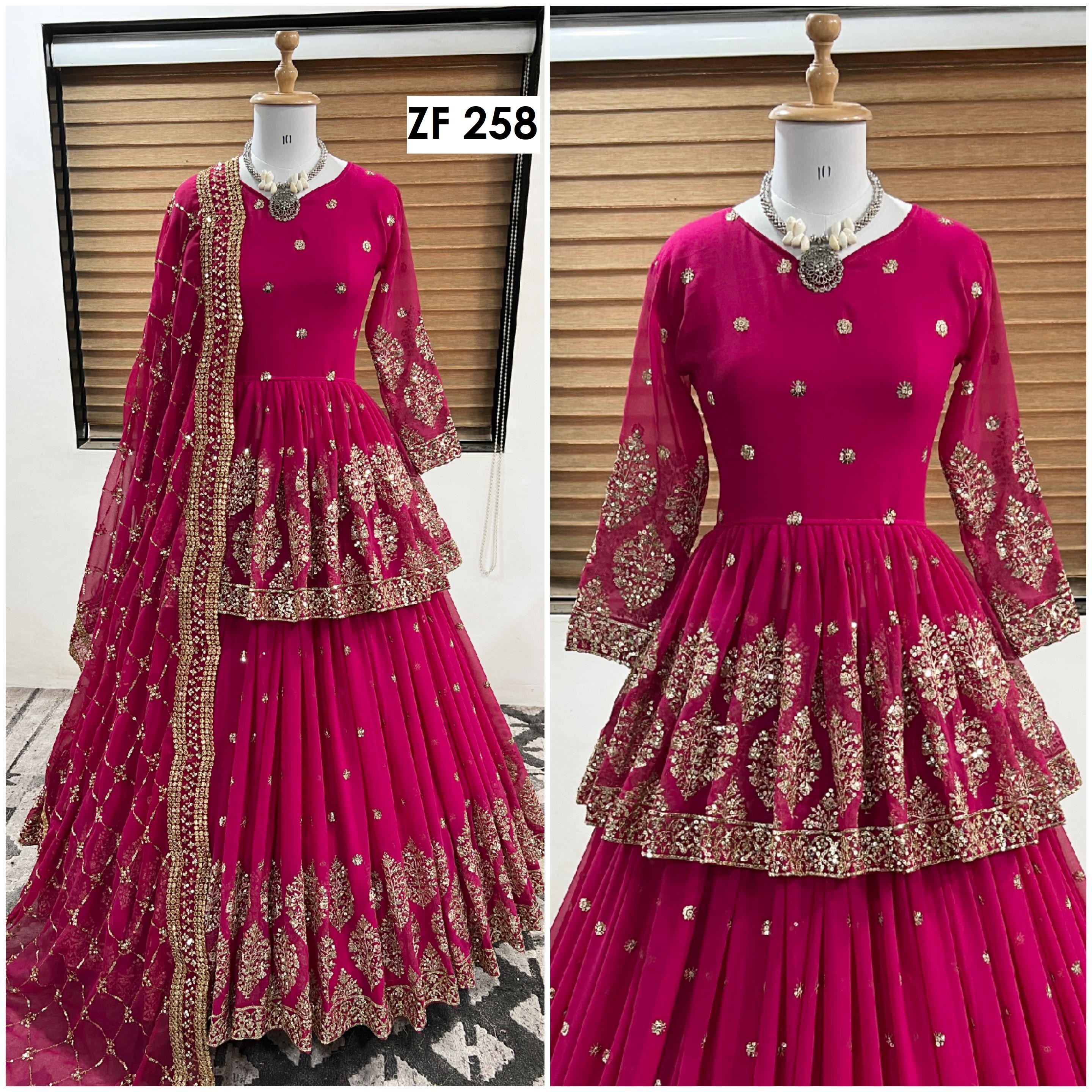 ZEEL FASHION ZF 258 A DESIGNER LEHENGA WHOLESALE