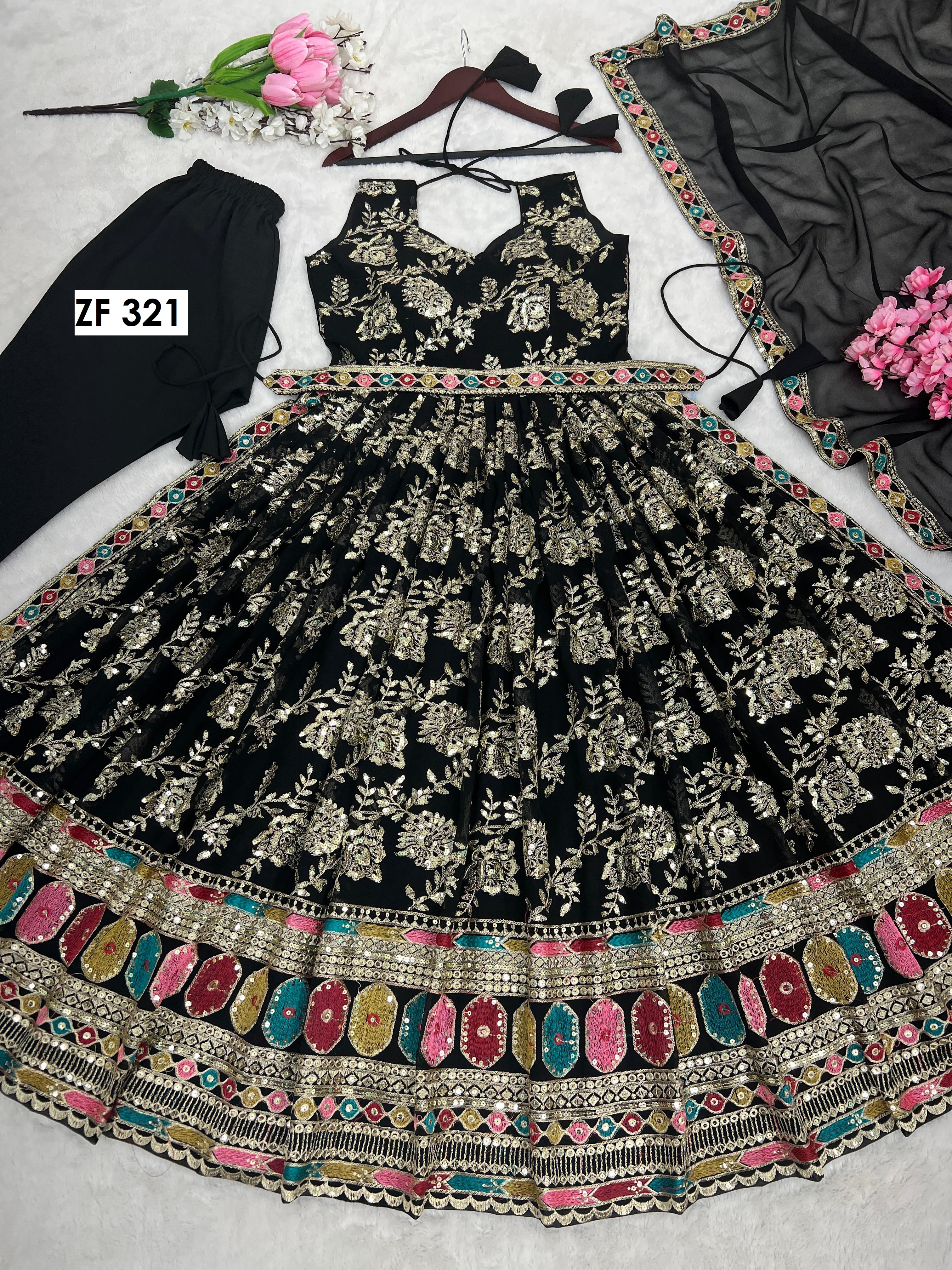 ZEEL FASHION ZF 321 C DESIGNER GOWN IN INDIA