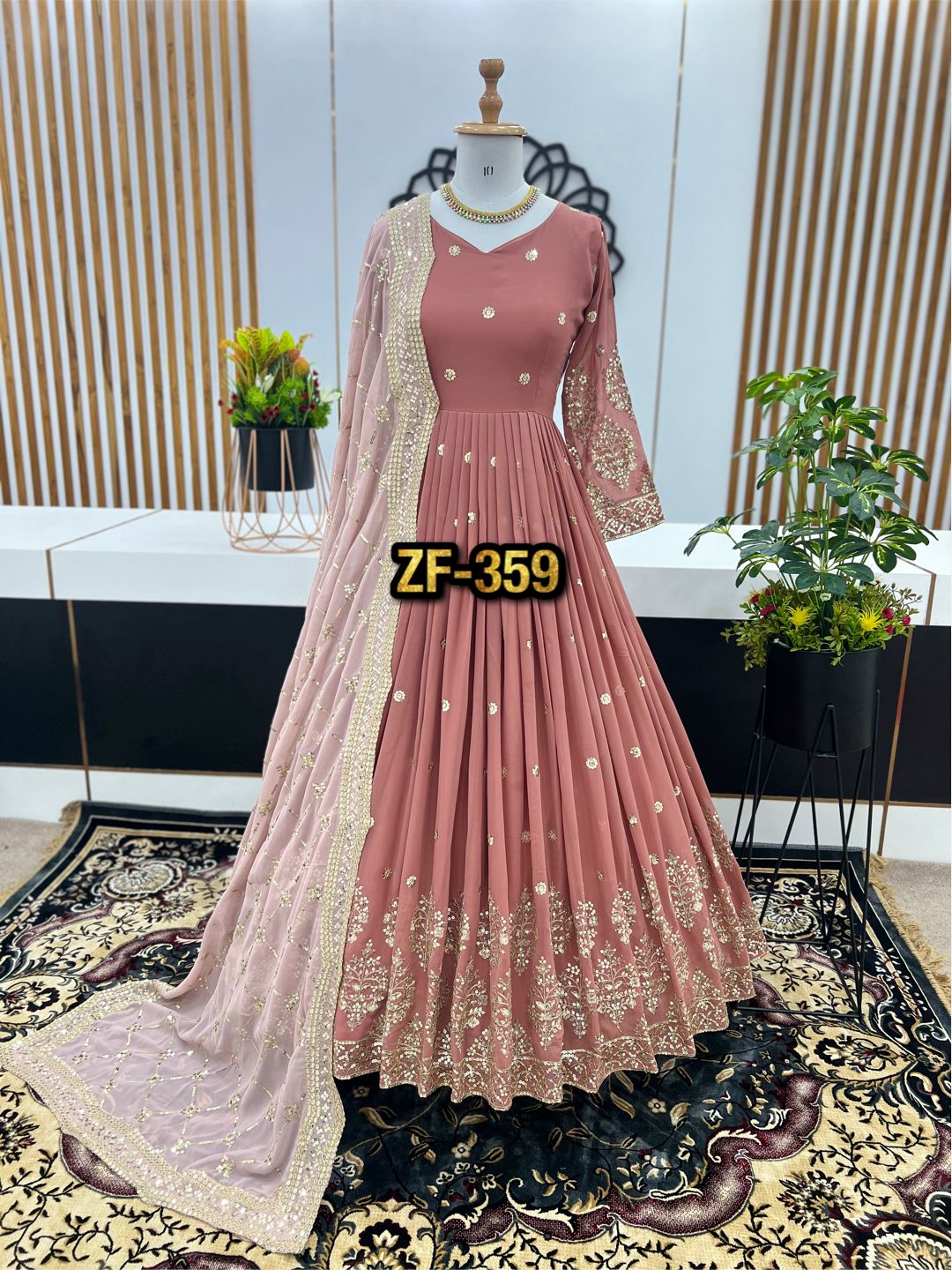 ZEEL FASHION ZF 359 DESIGENR GOWN WHOLESALE