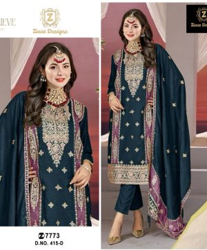 ZIAAZ DESIGNS 415 D SALWAR SUITS WHOLESALE