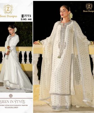 ZIAAZ DESIGNS 446 PAKISTANI SUITS WHOLESALE