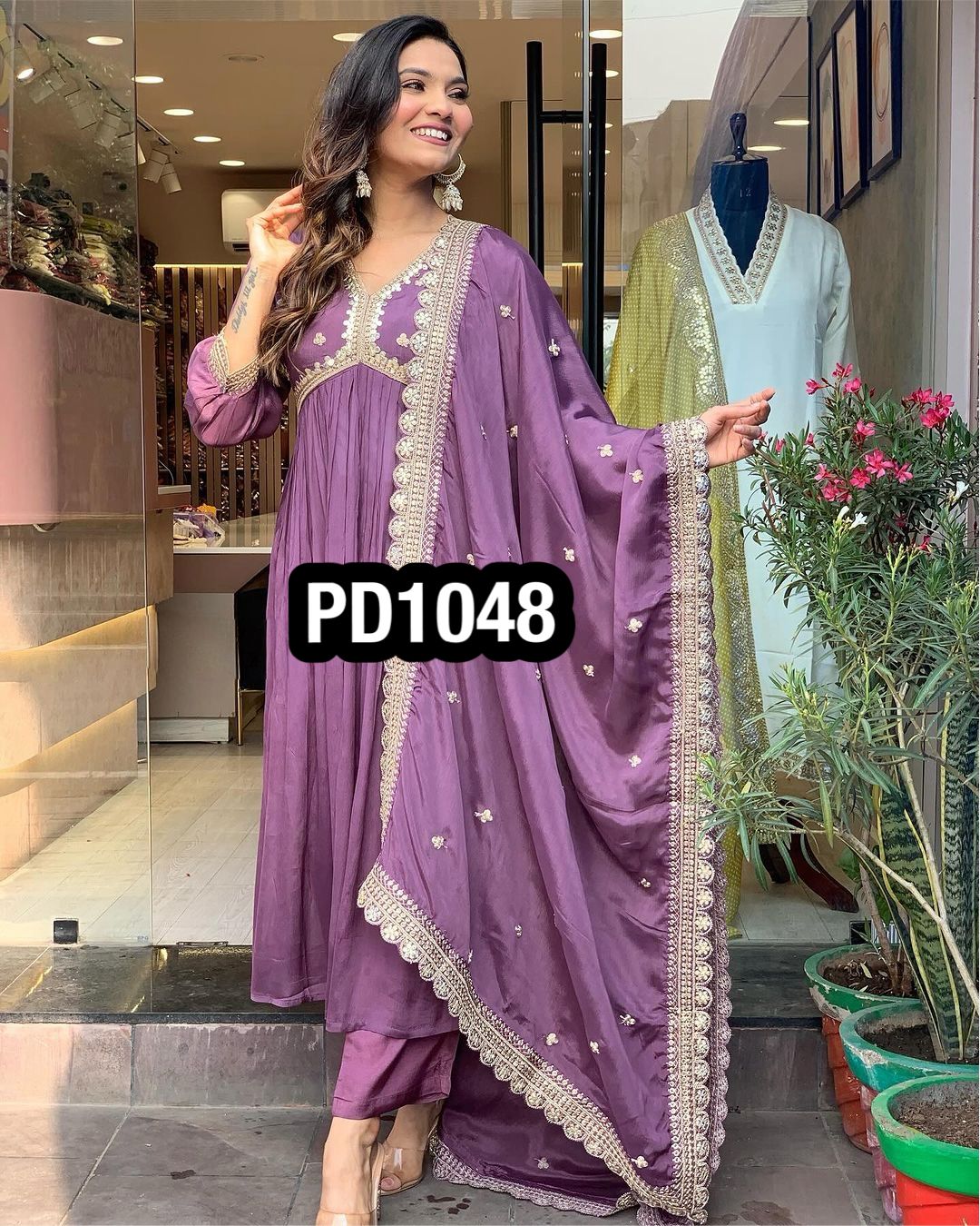 AAROHI DESIGNER PD 1048 FANCY SUITS WHOLESALE