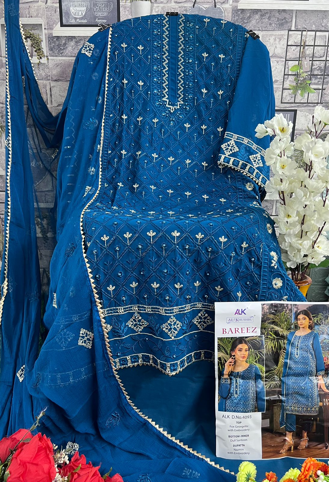 AL KHUSHBU ALK 4093 BAREEZ SALWAR SUITS