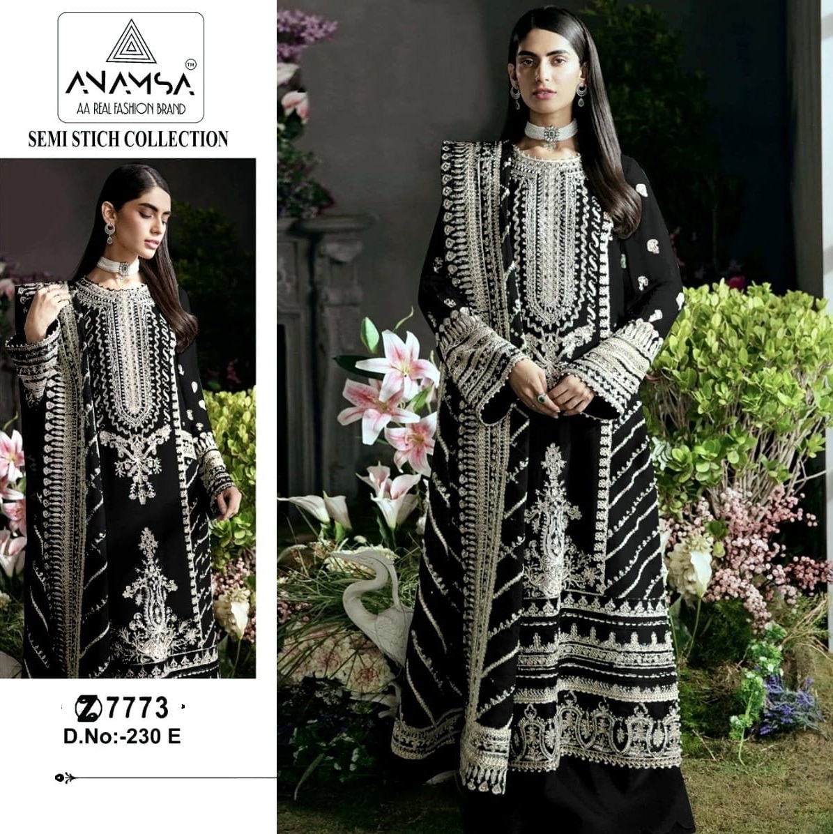 ANAMSA 230 E PAKISTANI SUITS WHOLESALE