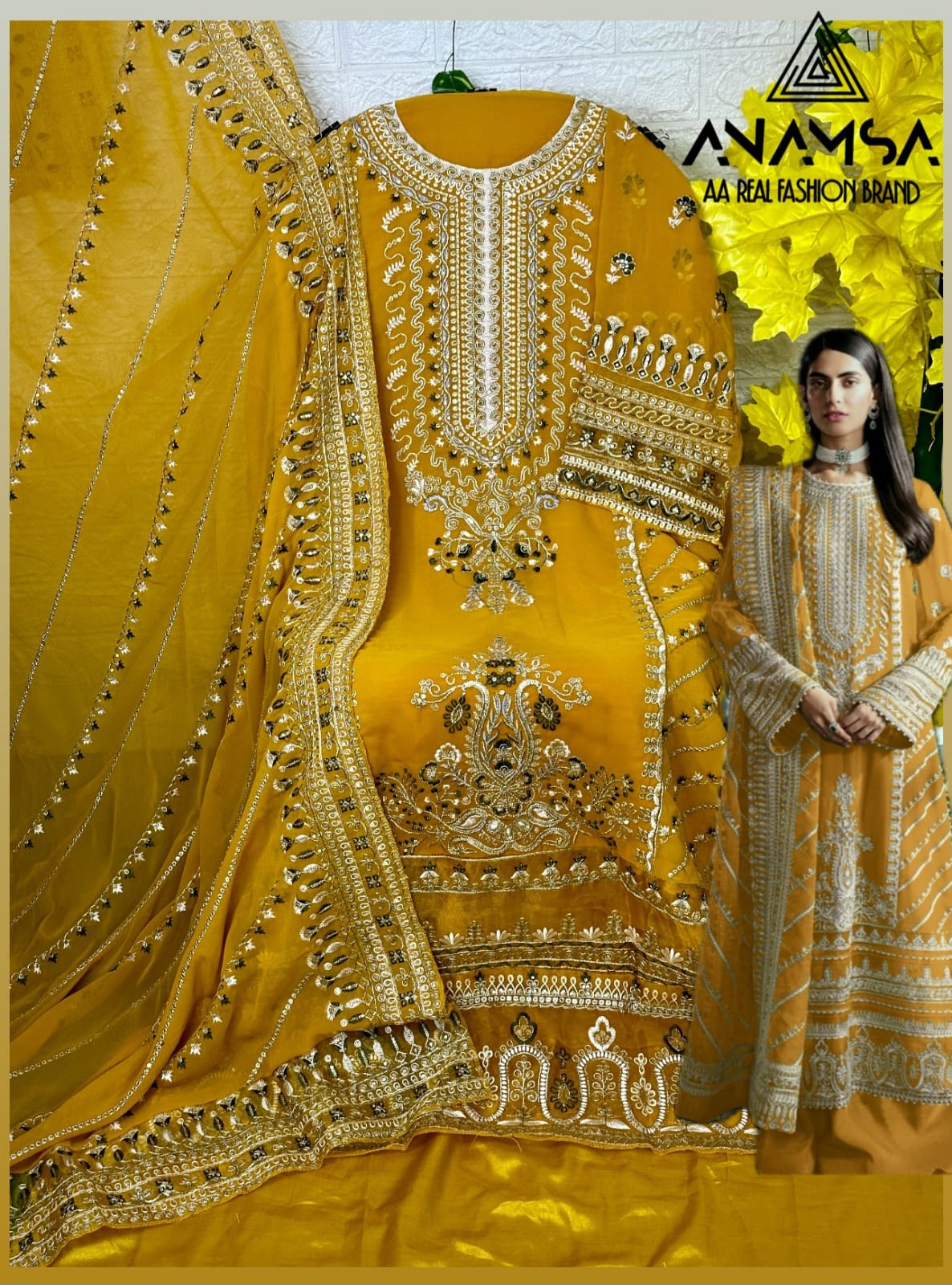 ANAMSA 230 F PAKISTANI SUITS WHOLESALE