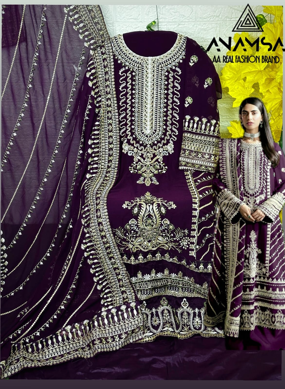 ANAMSA 230 G PAKISTANI SUITS WHOLESALE