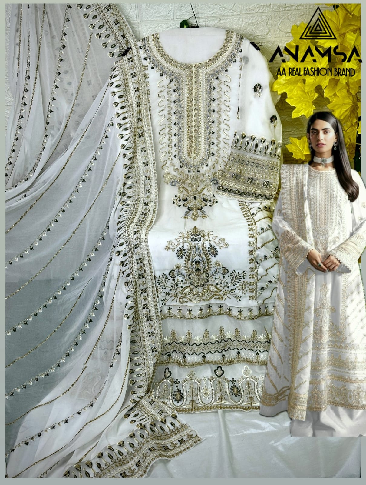 ANAMSA 230 H PAKISTANI SUITS WHOLESALE