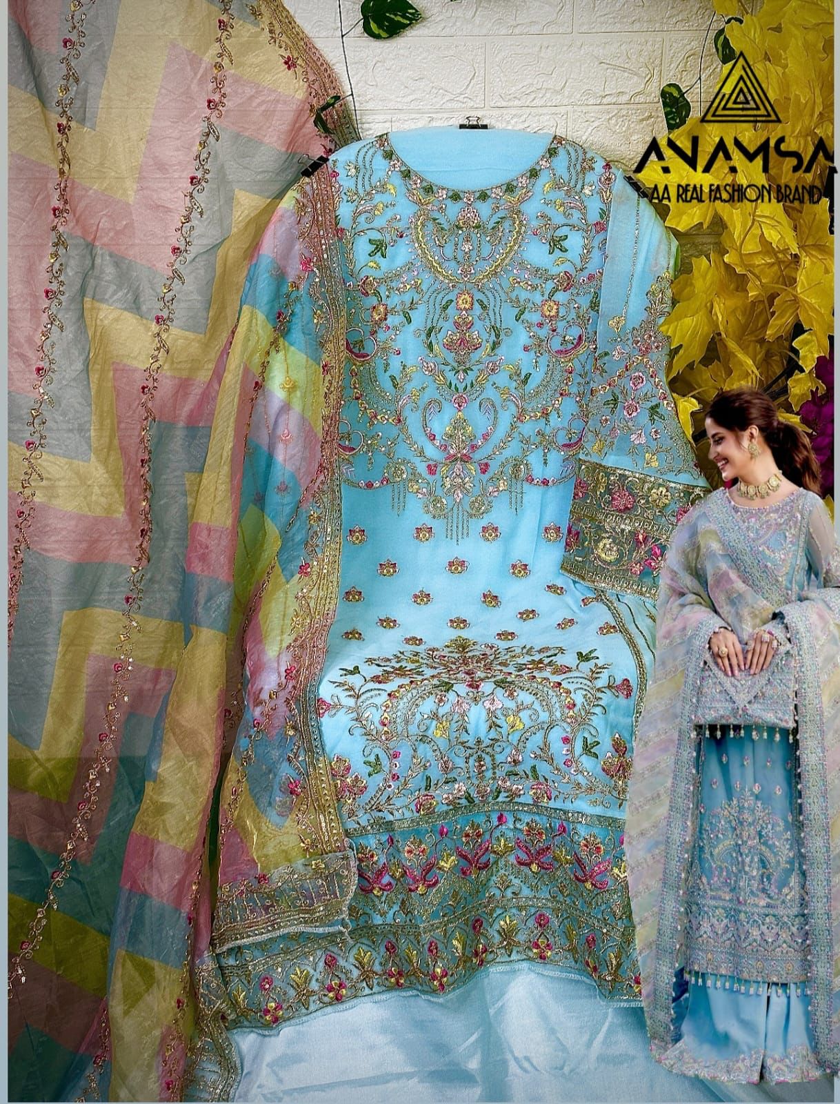 ANAMSA 274 PAKISTANI SUITS WHOLESALE