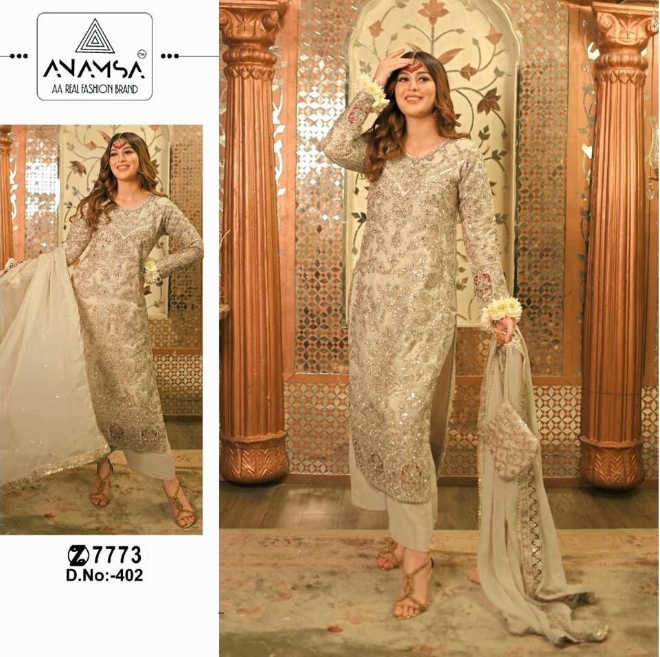 ANAMSA 402 PAKISTANI SUITS WHOLESALE