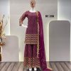 BE 208 C DESIGNER TOP SHARARA WHOLESALE