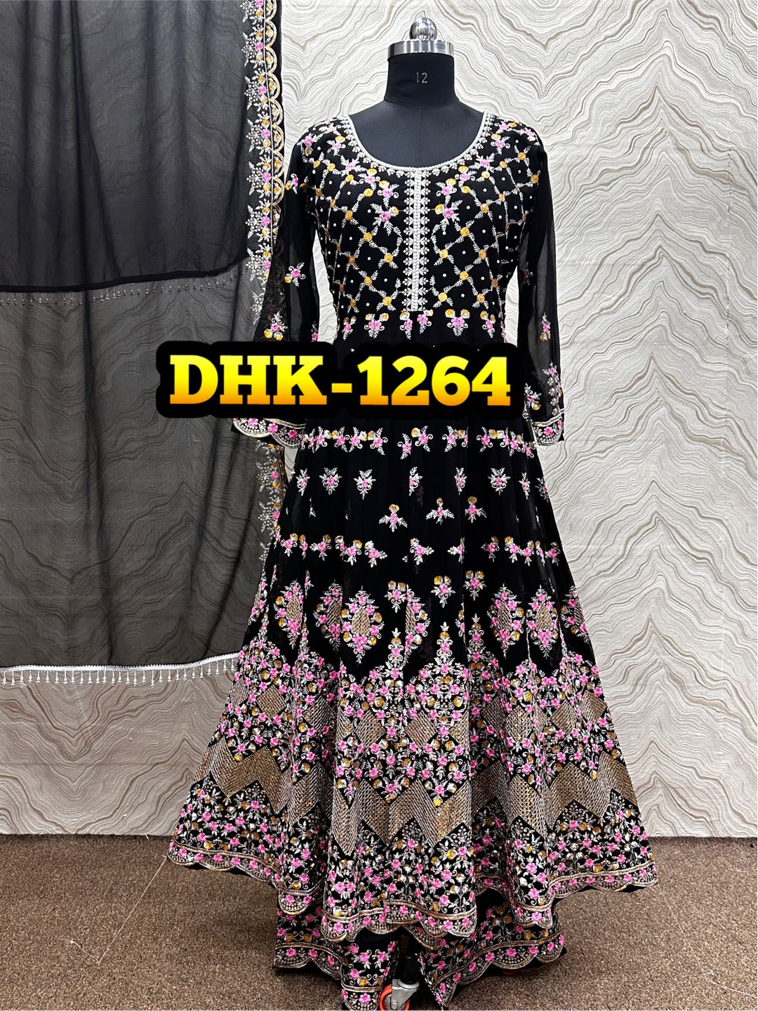 DHK 1264 DESIGNER GOWN WHOLESALE