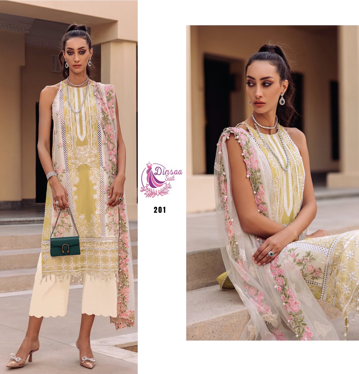 DINSAA SUIT 201 COTTON SALWAR SUITS