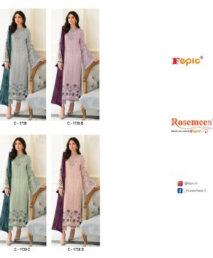 FEPIC C 1739 ROSEMEEN PAKISTANI SUITS IN INDIA