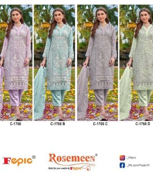 FEPIC C 1766 ROSEMEEN PAKISTANI SUITS IN INDIA