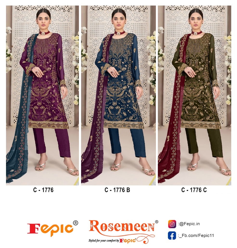 FEPIC C 1776 ROSEMEEN SALWAR SUITS WHOLESALE