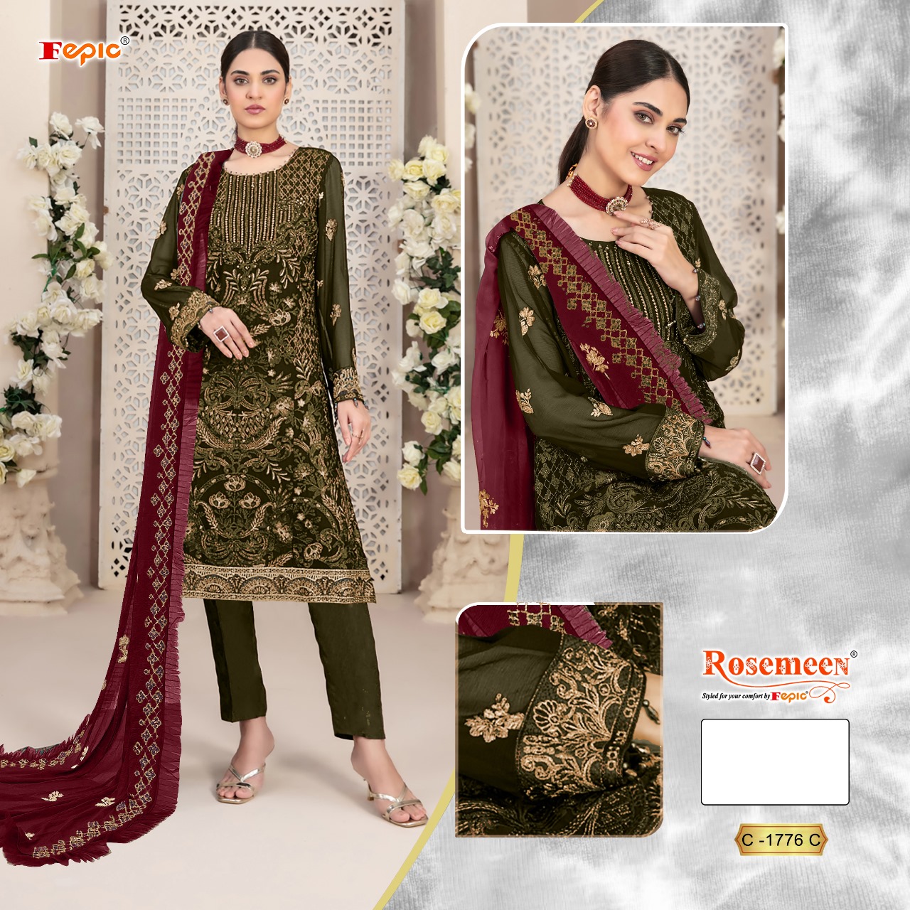 FEPIC C 1776 ROSEMEEN SALWAR SUITS WHOLESALE