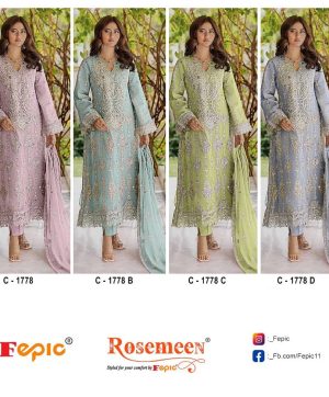 FEPIC C 1778 ROSEMEEN PAKISTANI SUITS IN INDIA