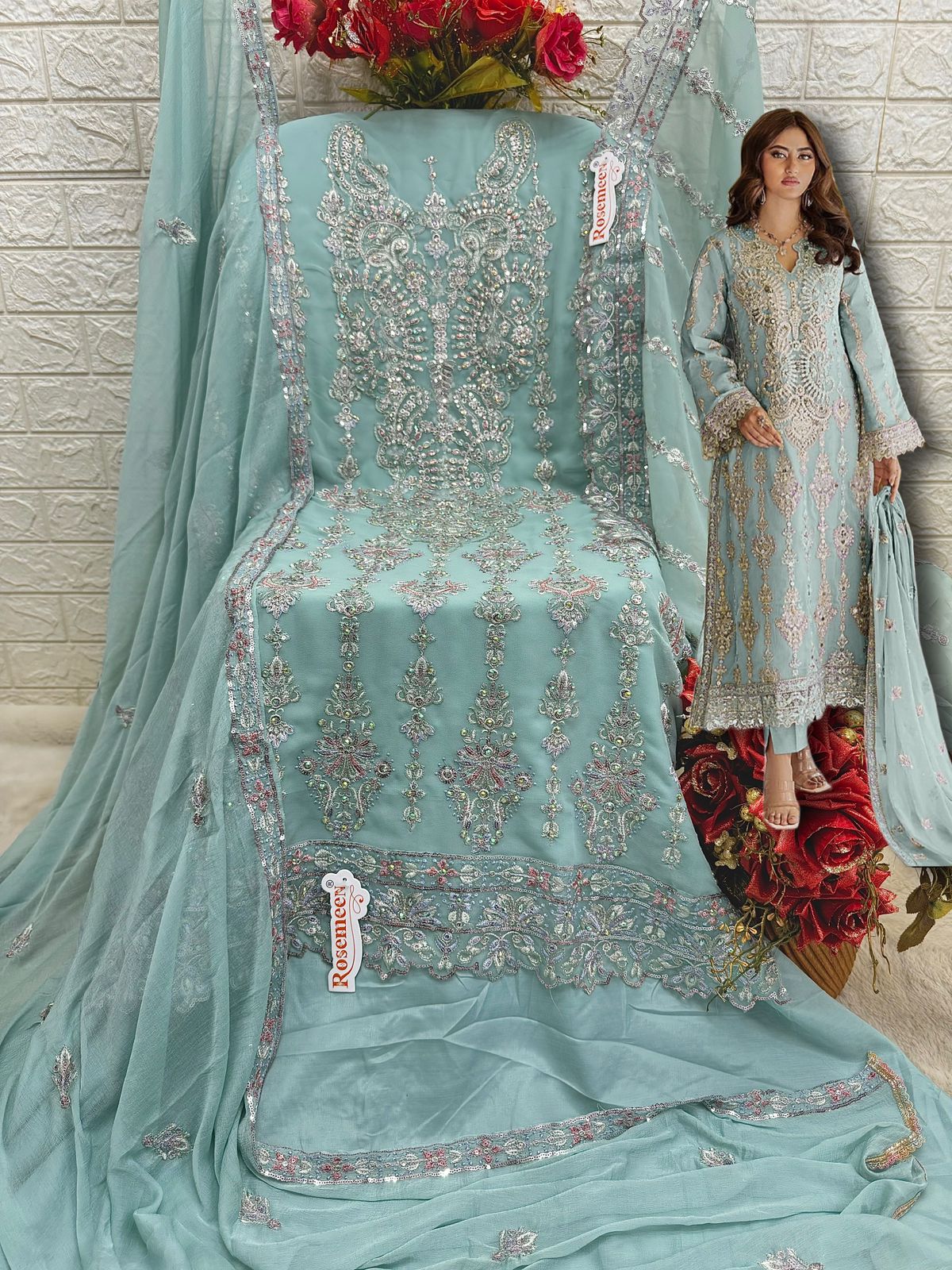 FEPIC C 1778 ROSEMEEN PAKISTANI SUITS IN INDIA