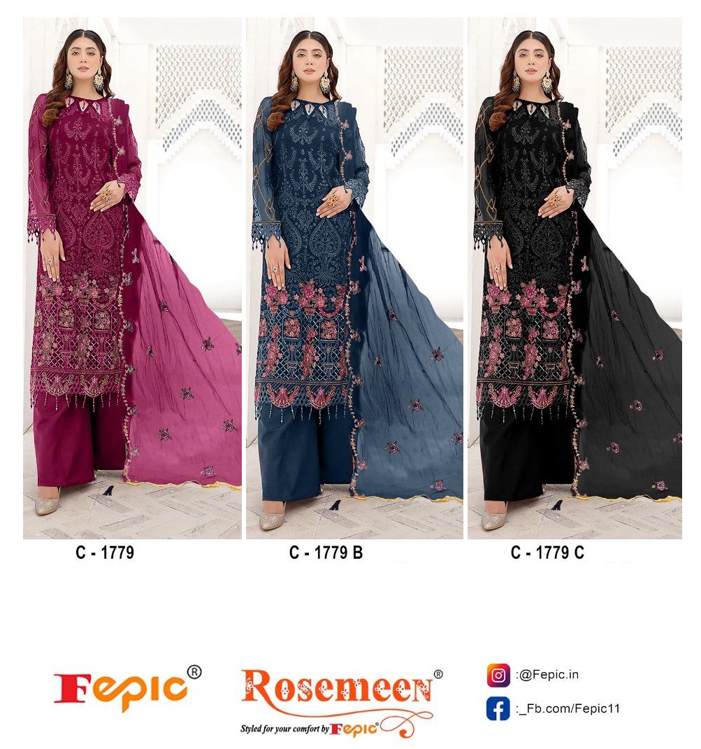 FEPIC C 1779 ROSEMEEN SALWAR SUITS WHOLESALE