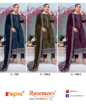 FEPIC C 1780 ROSEMEEN PAKISTANI SUITS IN INDIA