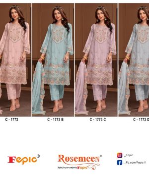 FEPIC C 1773 ROSEMEEN PAKISTANI SUITS IN INDIA