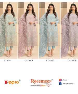 FEPIC C 1785 ROSEMEEN PAKISTANI SUITS IN INDIA