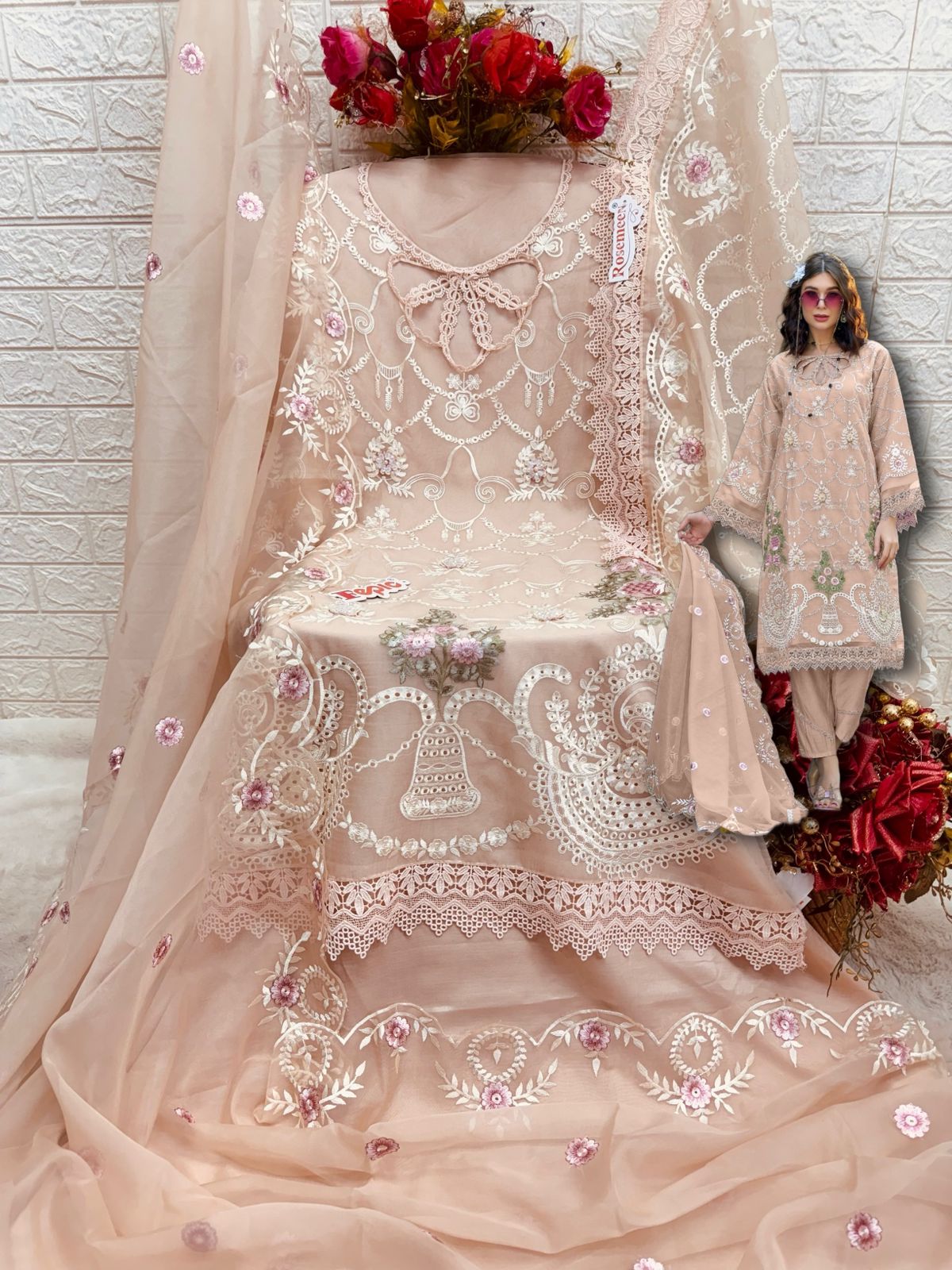 FEPIC C 1794 ROSEMEEN PAKISTANI SUITS WHOLESALE