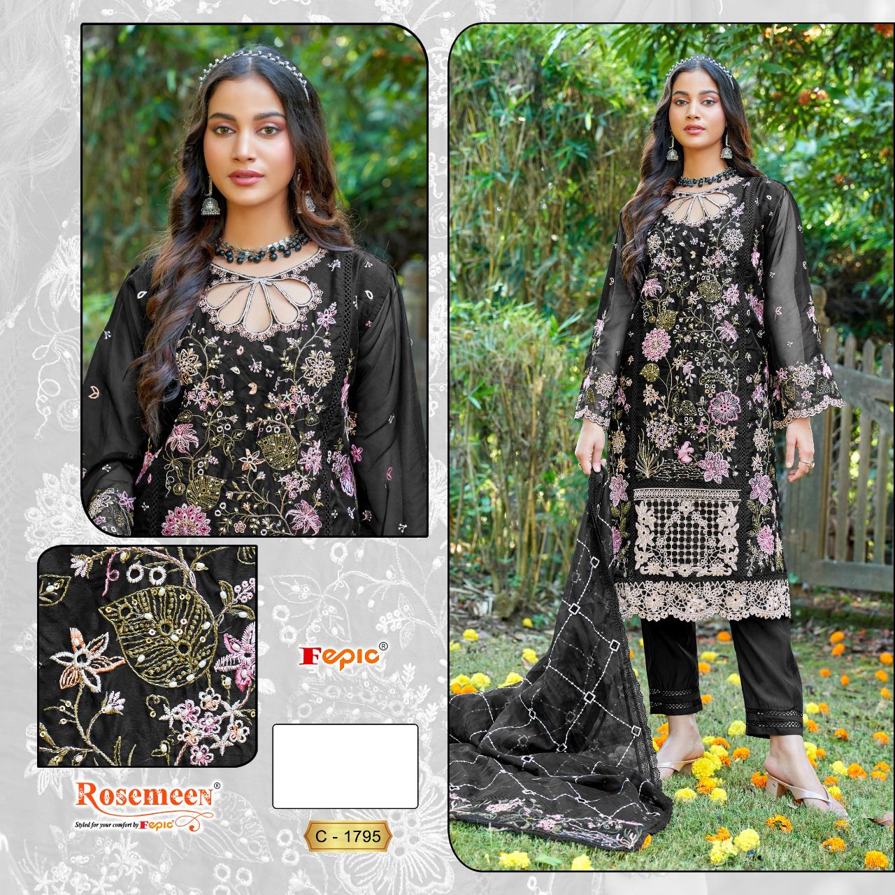 FEPIC C 1795 ROSEMEEN SALWAR SUITS WHOLESALE