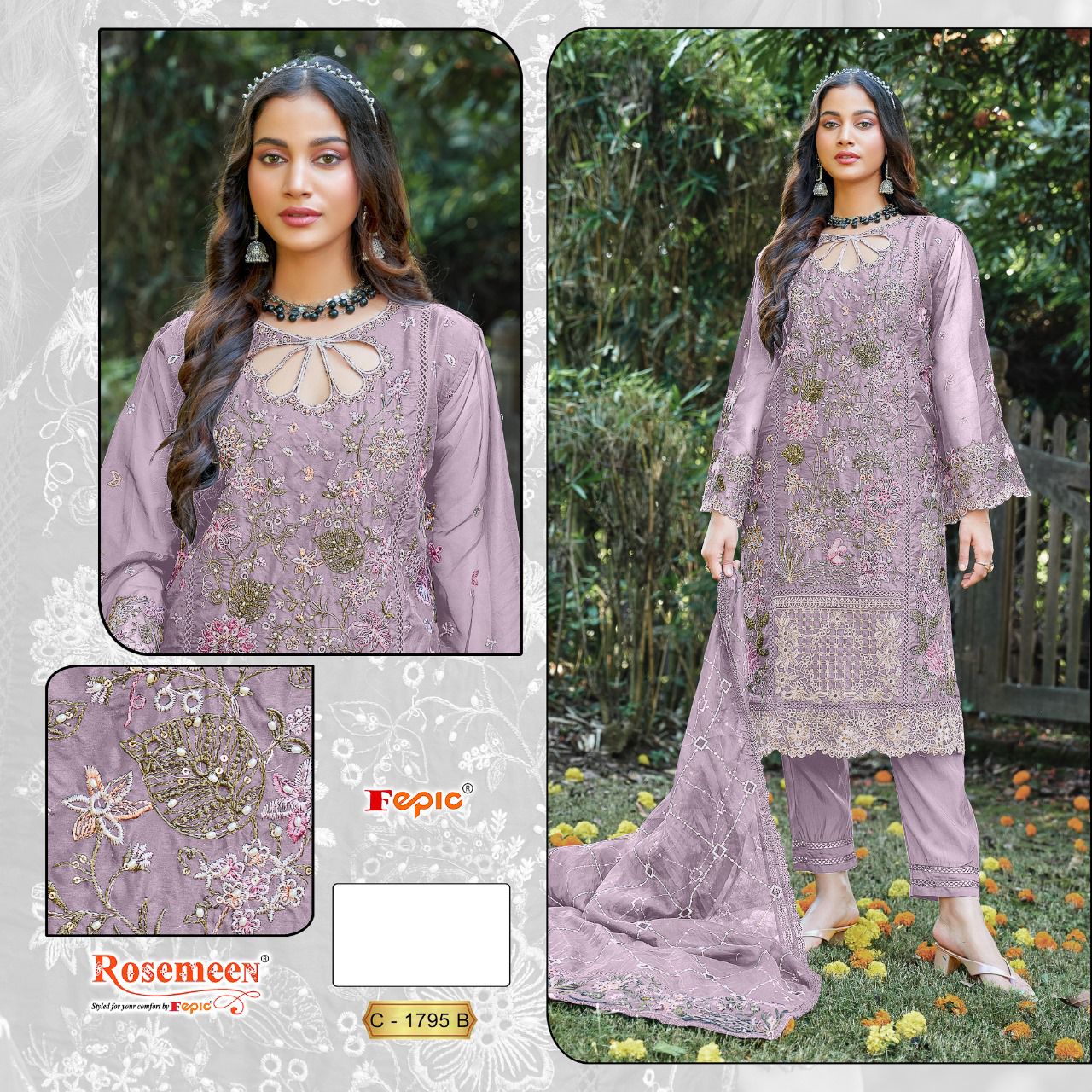 FEPIC C 1795 ROSEMEEN SALWAR SUITS WHOLESALE