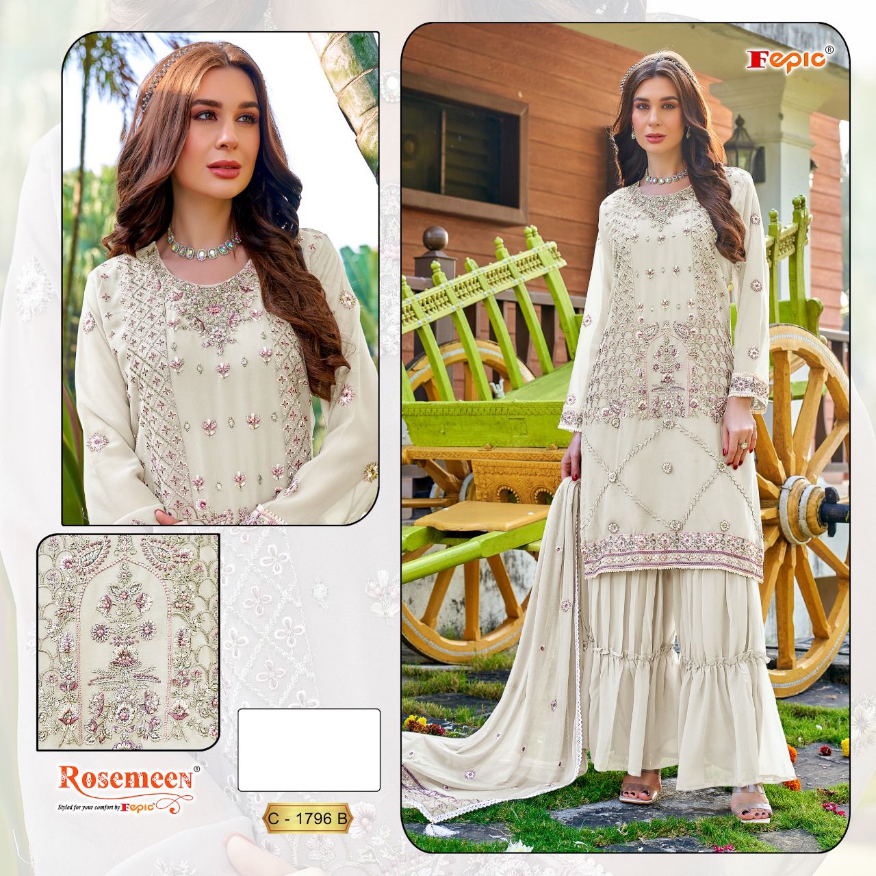 FEPIC C 1796 ROSEMEEN SALWAR SUITS WHOLESALE