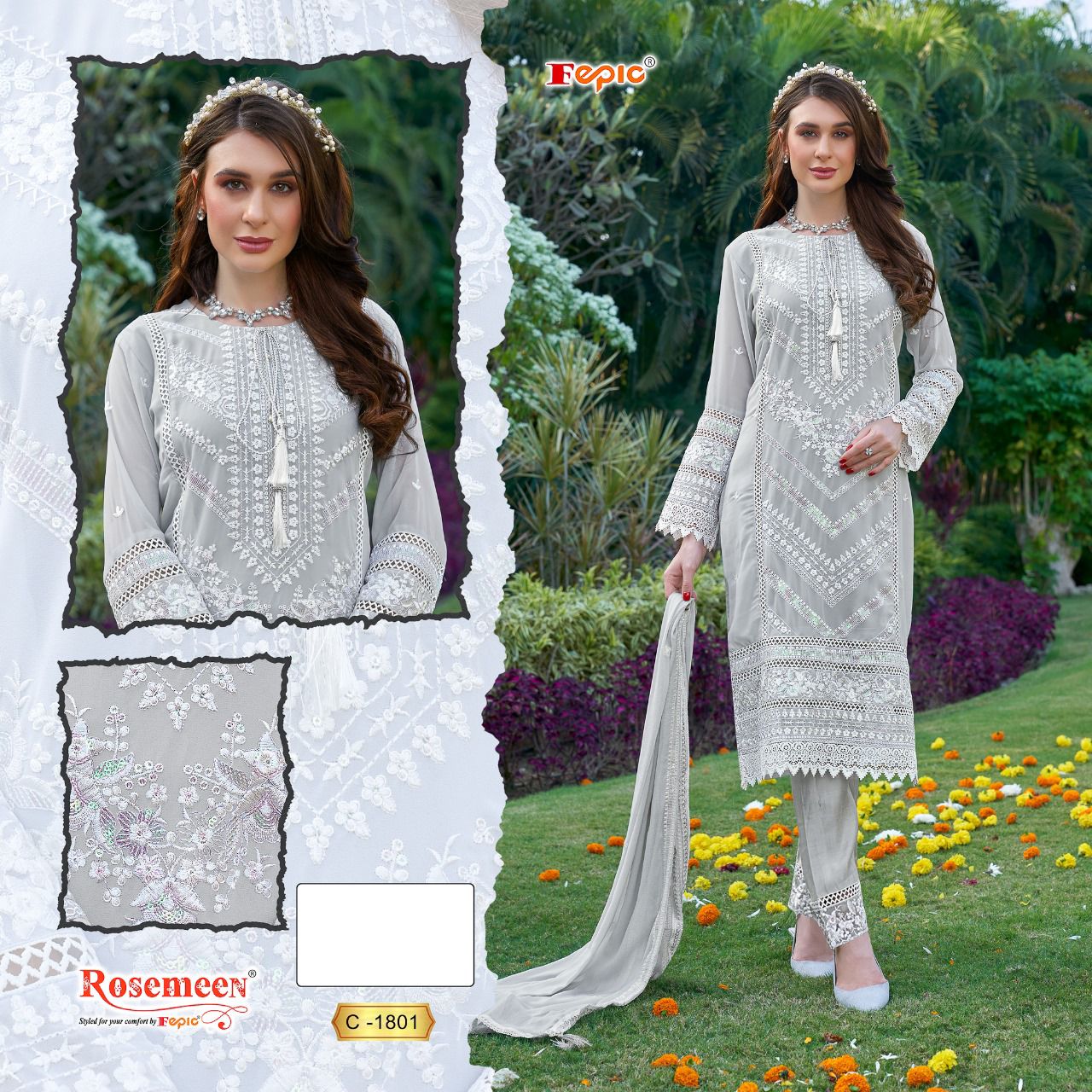 FEPIC C 1801 ROSEMEEN SALWAR SUITS WHOLESALE