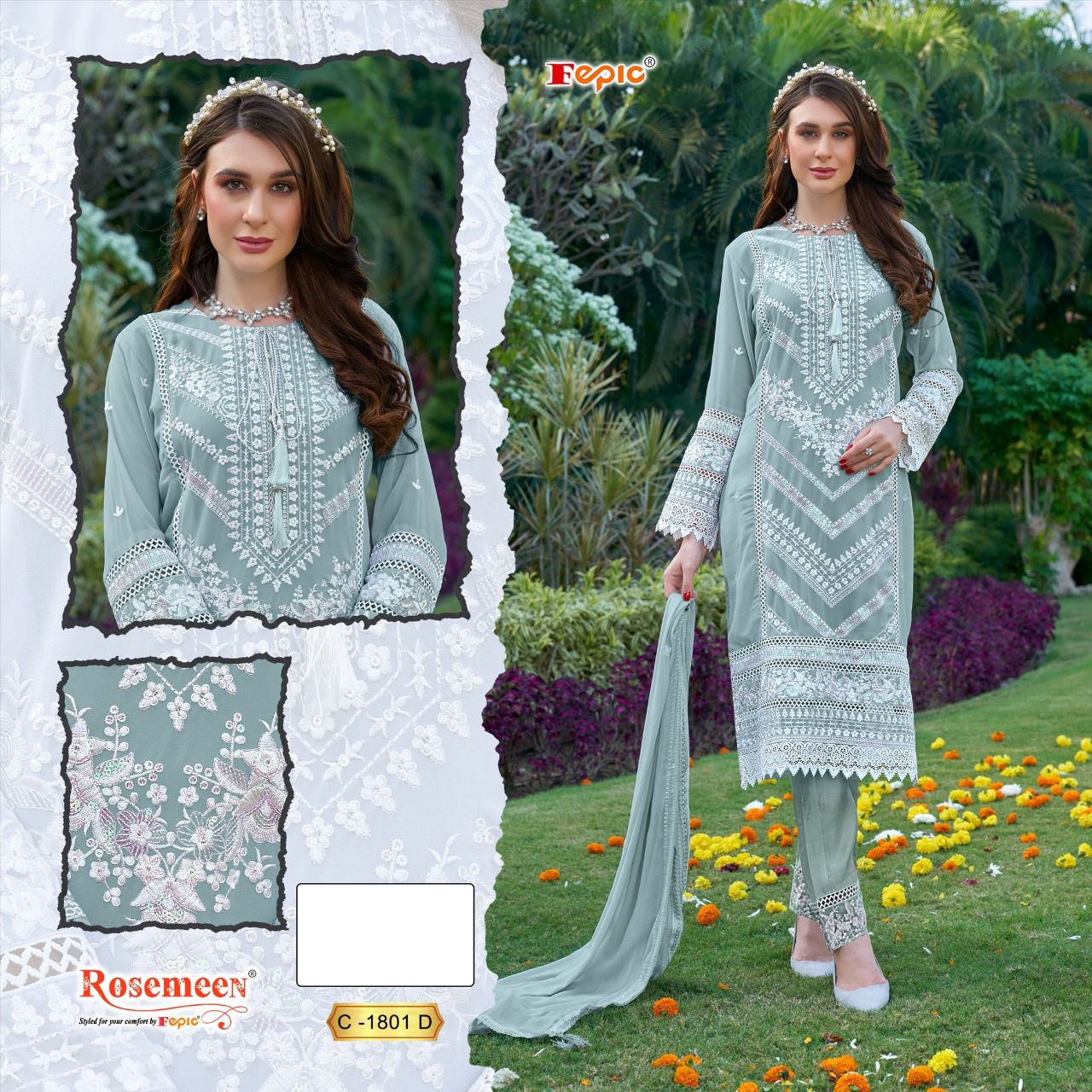 FEPIC C 1801 ROSEMEEN SALWAR SUITS WHOLESALE