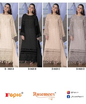 FEPIC D 5425 A TO D ROSEMEEN PAKISTANI SUITS