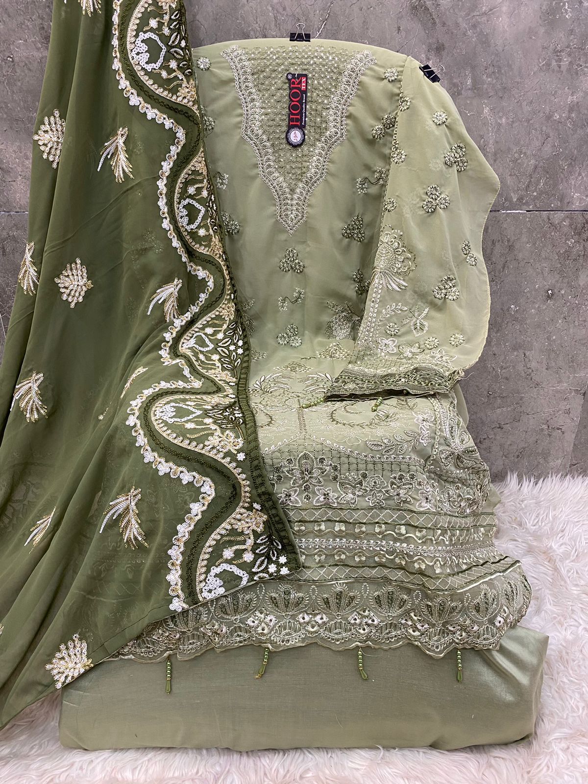 HOOR TEX H 224 A TO C SALWAR SUITS WHOLESALE