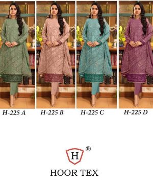 HOOR TEX H 225 A TO D SALWAR SUITS WHOLESALE