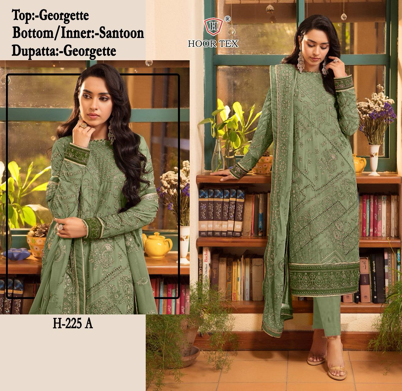 HOOR TEX H 225 A TO D SALWAR SUITS WHOLESALE