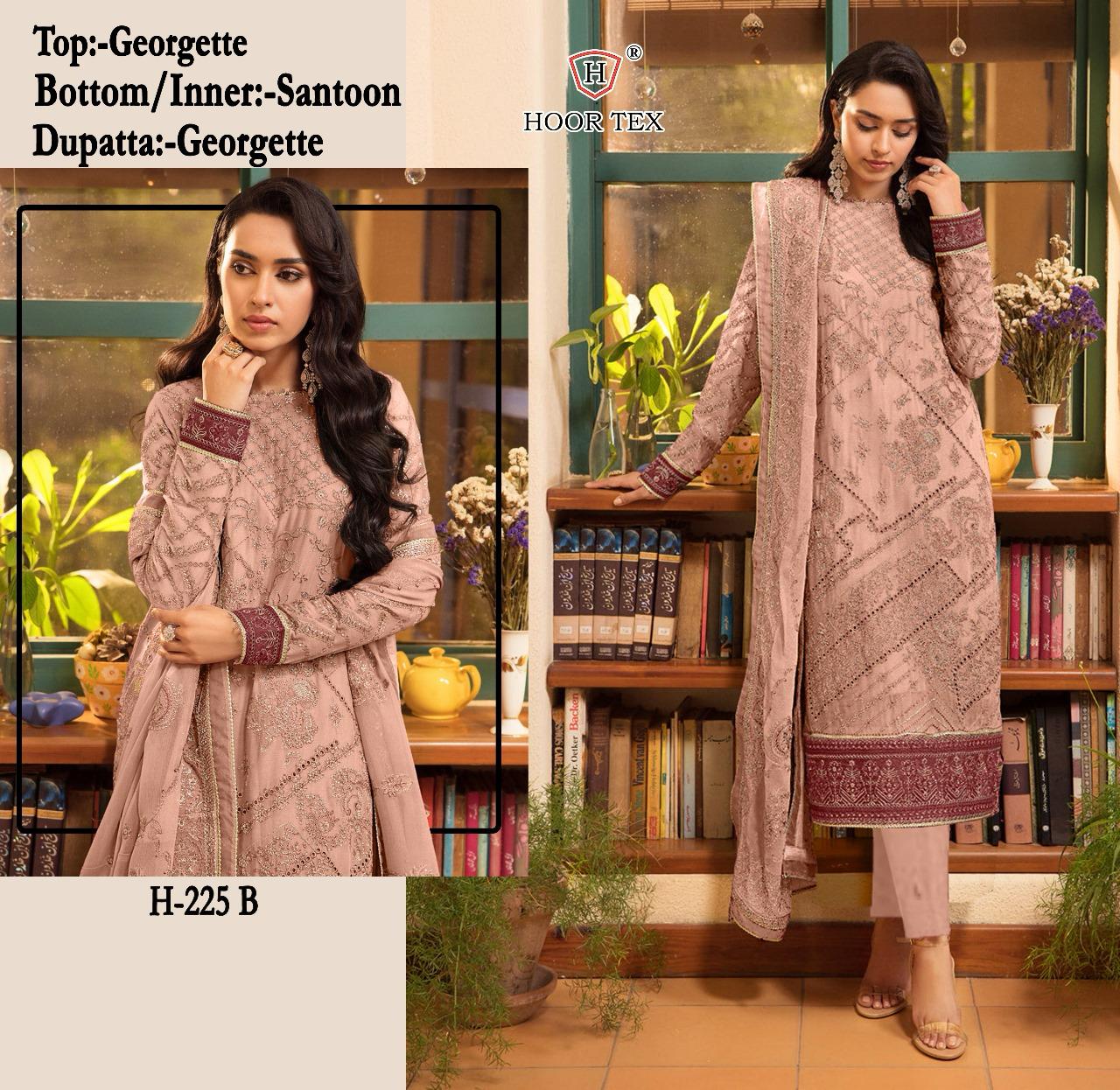 HOOR TEX H 225 A TO D SALWAR SUITS WHOLESALE