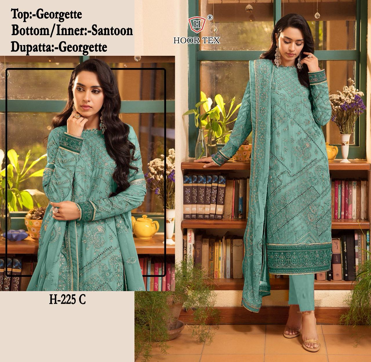 HOOR TEX H 225 A TO D SALWAR SUITS WHOLESALE