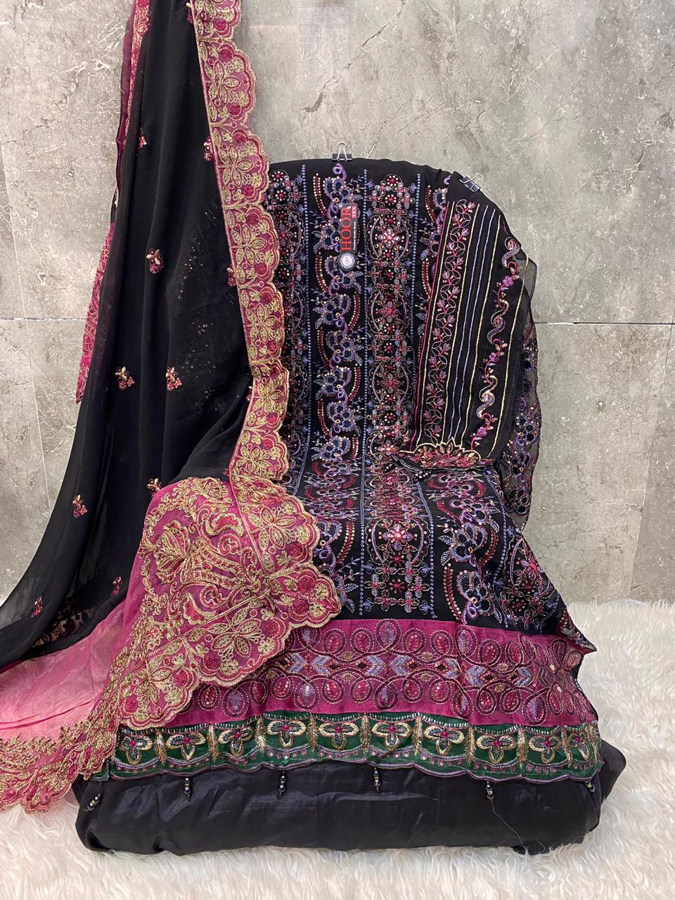 HOOR TEX H 226 A TO E PAKISTANI SUITS