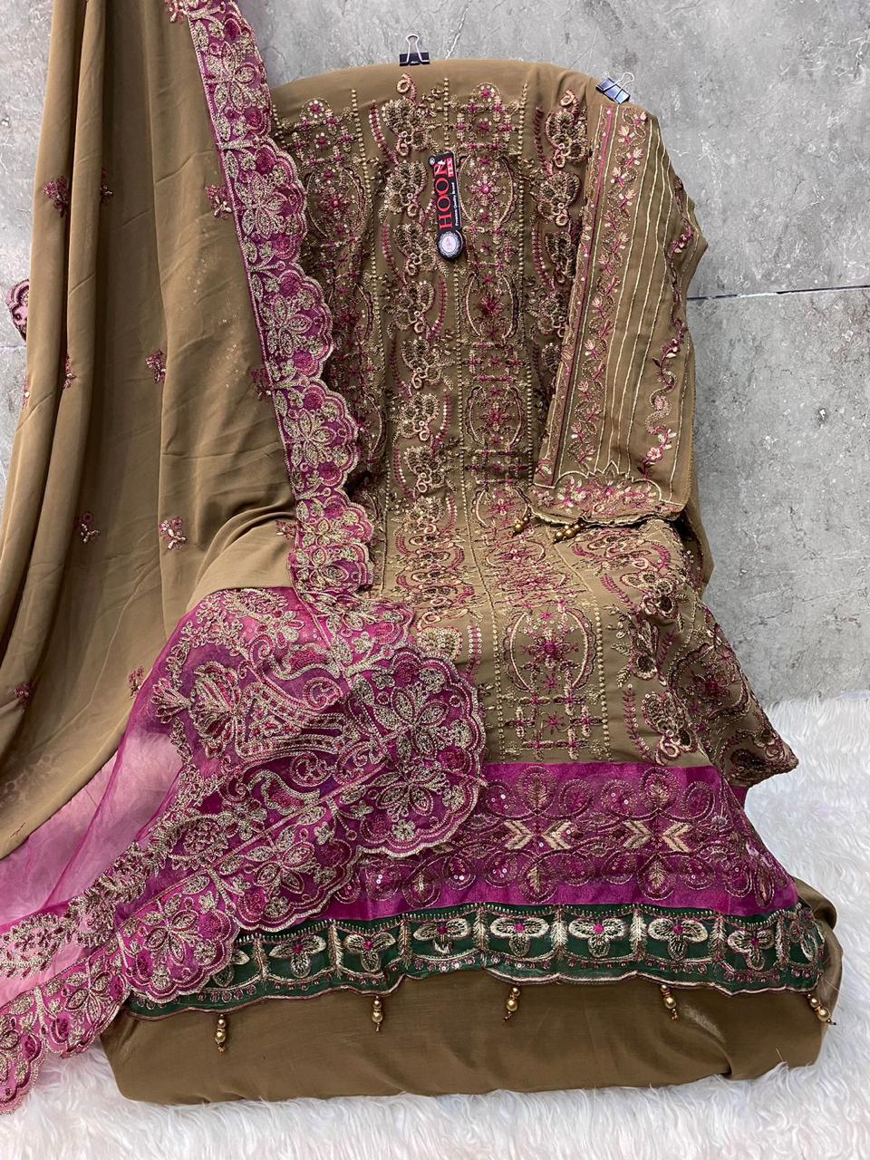 HOOR TEX H 226 A TO E PAKISTANI SUITS